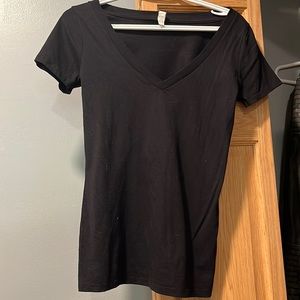 Black v neck t shirt